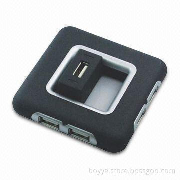 USB Hub with Metal Cover and LED Indicator for Power